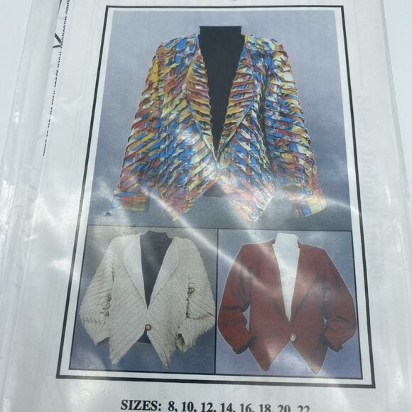 Vintage CNT Pattern Shear Delight Jacket Sewing Pattern Women’s 8–22 1990s Uncut - Picture 2 of 6